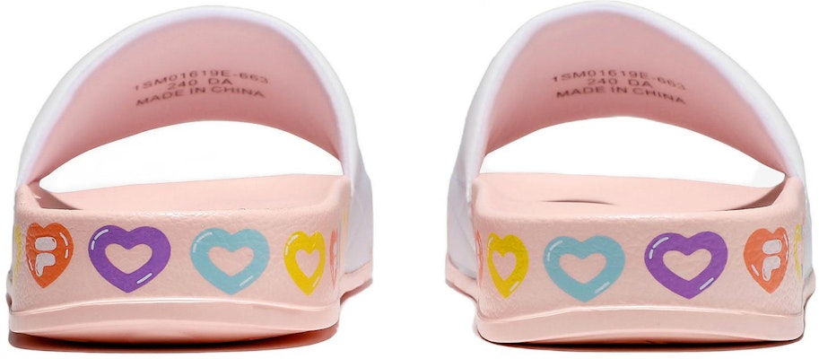 휠라 핑크 멀티컬러 통굽 슬리퍼 (남여공용) 1SM01619E_663 Shop 휠라 핑크 멀티컬러 통굽 슬리퍼 (남여공용) 1SM01619E_663
