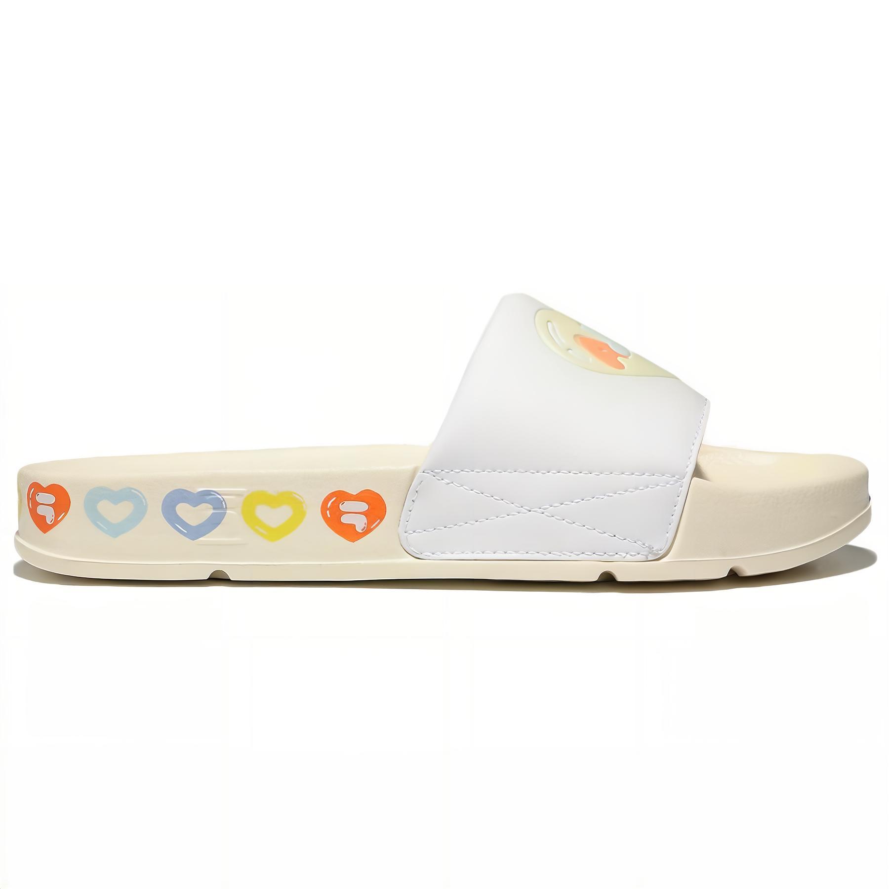 Order FILA Thick Sole Unisex White Korean Version Slippers 'Light White' 1SM01619E_920