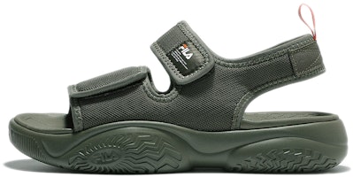 FILA Thick Sole Velcro Green Korean Version Unisex Sandals 1SM01562D_207 FILA Thick Sole Velcro Green Korean Version Unisex Sandals 1SM01562D_207