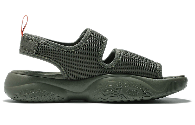 Order FILA Thick Sole Velcro Green Korean Version Unisex Sandals 1SM01562D_207