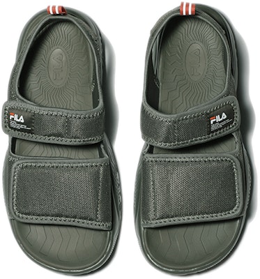 FILA Thick Sole Velcro Green Korean Version Unisex Sandals 1SM01562D_207 Shop FILA Thick Sole Velcro Green Korean Version Unisex Sandals 1SM01562D_207