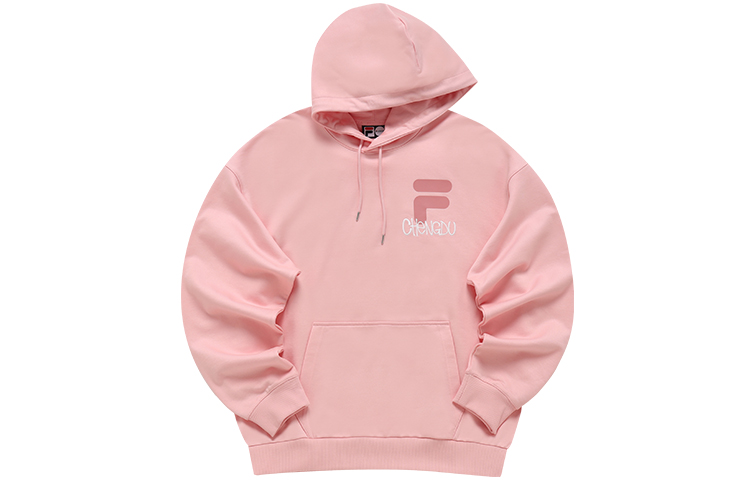 FILA Tokyo Studio Chengdu Exclusive Oversized Pink Hoodie Unisex Large Logo T11U146208F-PK