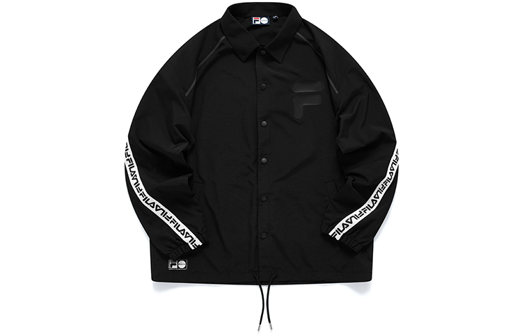 FILA Tokyo Studio Colorblock Woven Jacket Unisex - Deep Black T11U126702F-BK