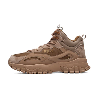 FILA Tracer High-Top Running Shoes Coffee