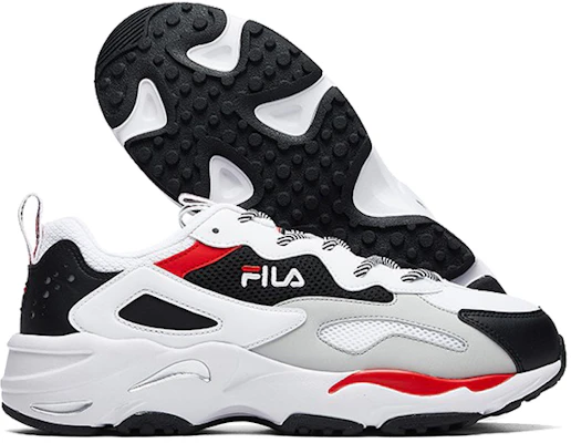 FILA 低帮跑鞋 黑/白/红 F12M021111FBW Shop FILA 低帮跑鞋 黑/白/红 F12M021111FBW