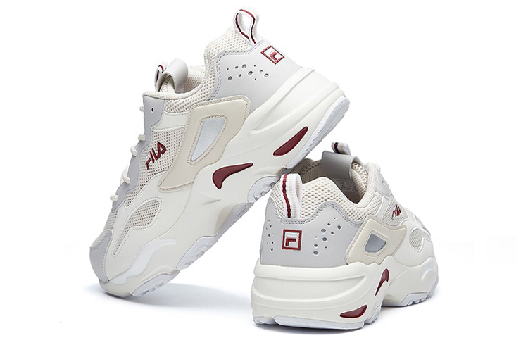 Shop FILA Tracer Lage Hardloopschoenen Wit/Grijs/Rood F12M021111FSW