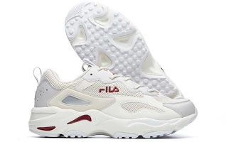 Purchase Fila 斐樂 Tracer系列復古百搭 厚底休閒老爹鞋 白灰紅