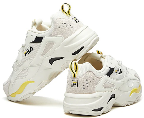 FILA Tracer Low Hardloopschoenen Wit/Grijs/Geel F12M021111FWY Shop FILA Tracer Low Hardloopschoenen Wit/Grijs/Geel F12M021111FWY