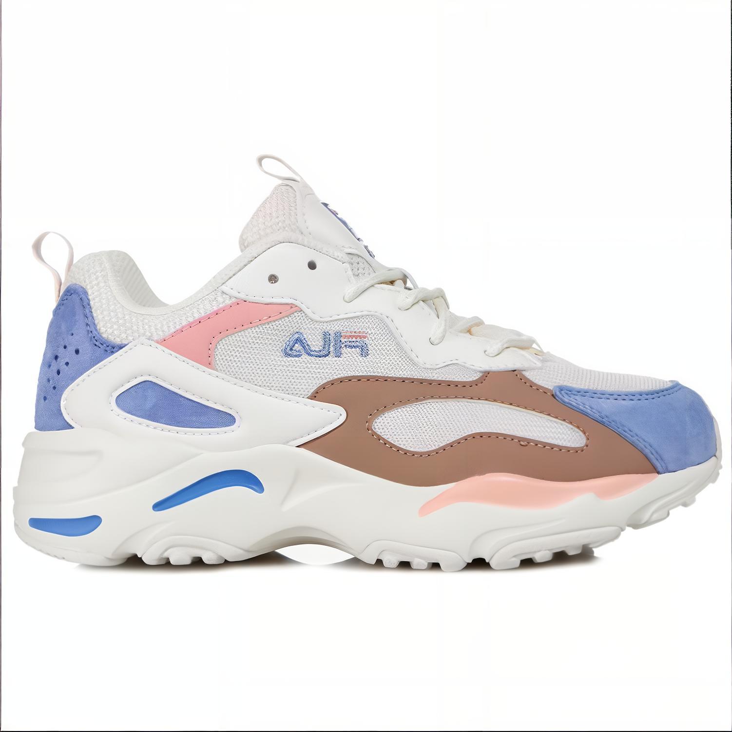 Order Kasut Lari Retro FILA Tracer Coklat/Biru/Merah Muda 1IM00003_149