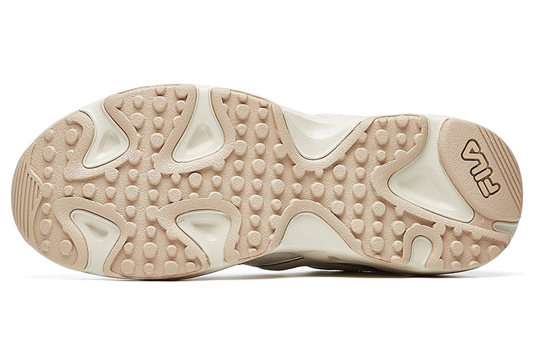Shop Zapatillas Casual FILA Tracer Series Retro Suela Gruesa Beige Mesh F12M021116FAG