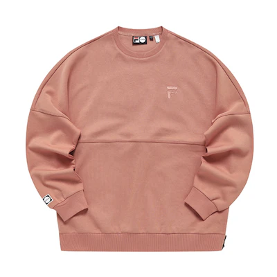 FILA Trendy Unisex Solid Pullover Sweatshirt - Terracotta Color T11U316201FPC