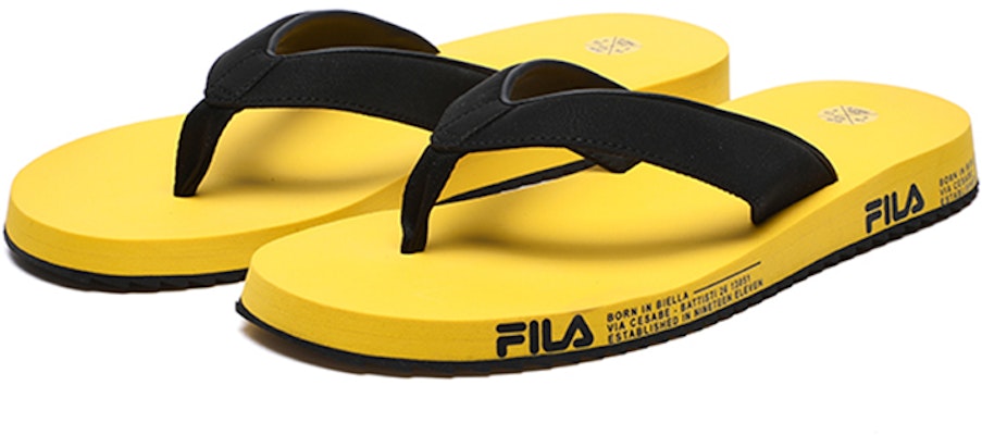 Fila 斐樂 Trevi 沙灘人字拖鞋 黑黃 Order Fila 斐樂 Trevi 沙灘人字拖鞋 黑黃
