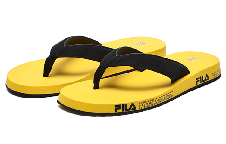 Order Claquettes FILA Trevi ''Jaune Noir''. F12M226508FBK