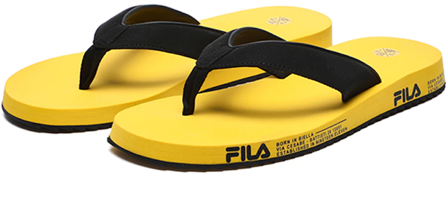 Claquettes FILA Trevi ''Jaune Noir''. F12M226508FBK Order Claquettes FILA Trevi ''Jaune Noir''. F12M226508FBK