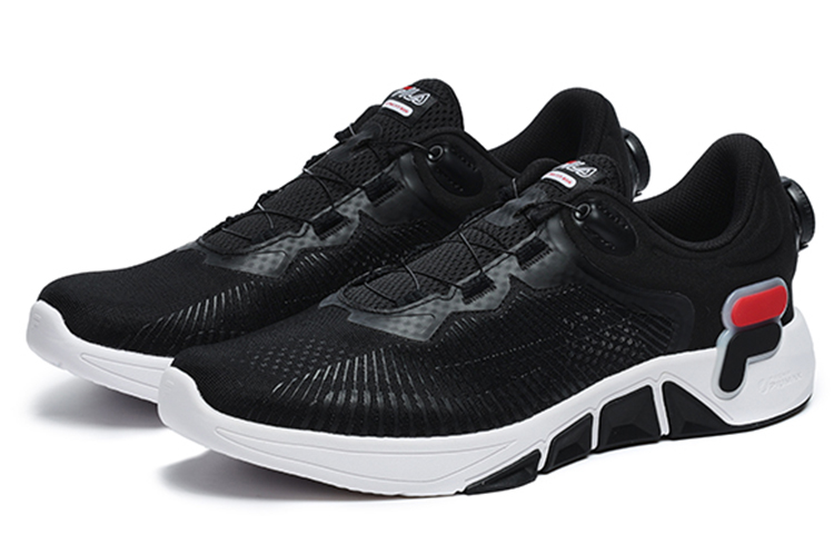 FILA Ultra Fit Boa Sneakers 'Black Red' 圖 2
