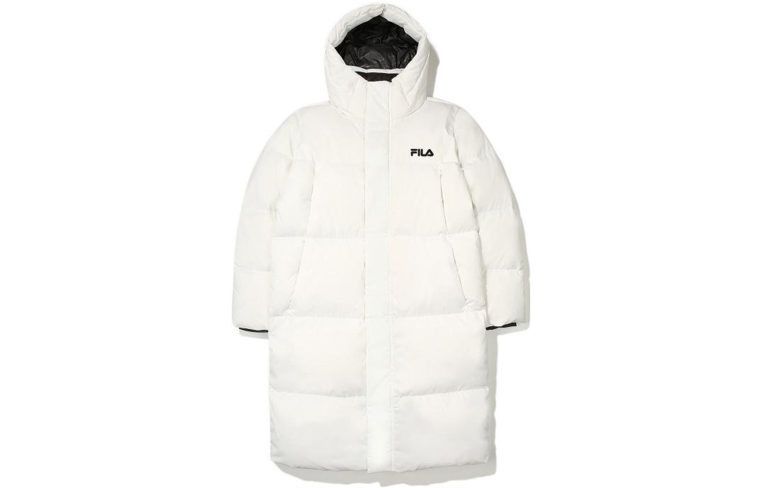 Order FILA UNI Unisex Quilted Hooded Down Jacket with Logo Print White. FS2DJE4103X-OWH
