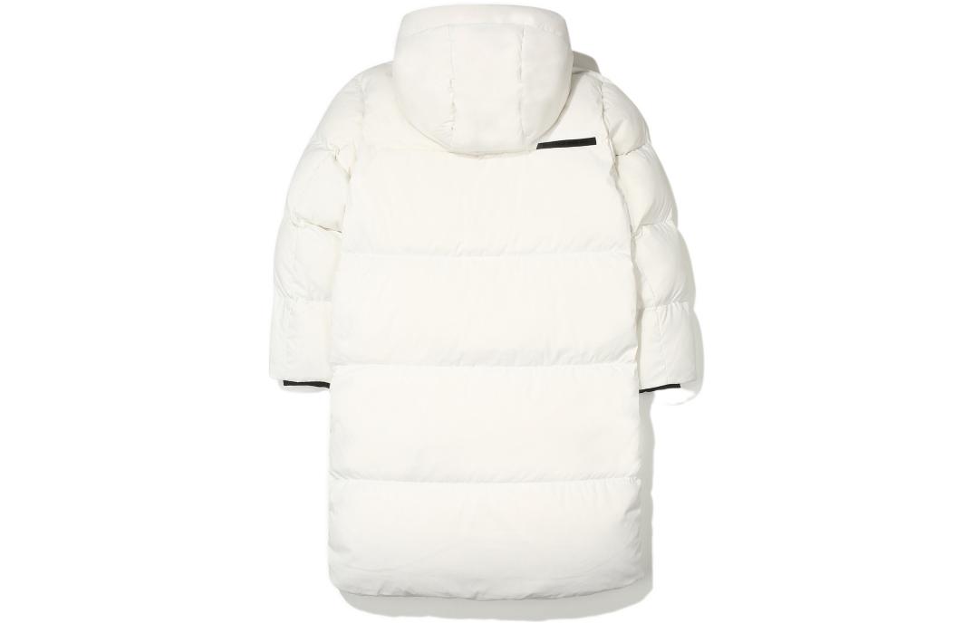 Lookbook FILA UNI Unisex Quilted Hooded Down Jacket with Logo Print White. FS2DJE4103X-OWH