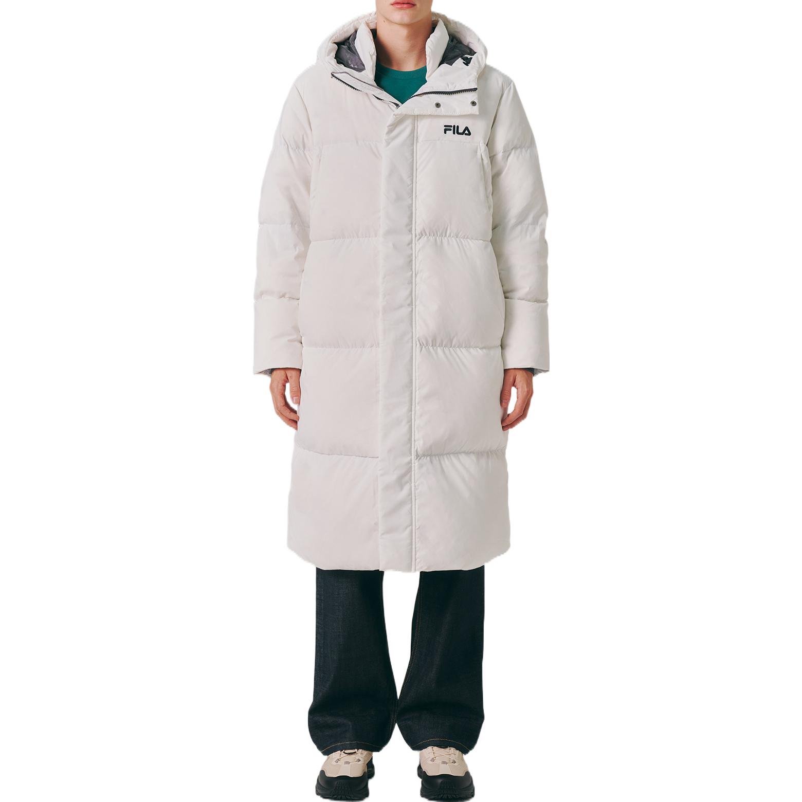 Purchase FILA UNI Unisex Quilted Hooded Down Jacket with Logo Print White. FS2DJE4103X-OWH