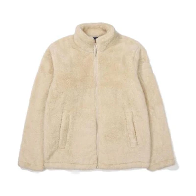 FILA Unisex Beige Solid Color Full-Zip Track Jacket FS2PLF4101X-LBE