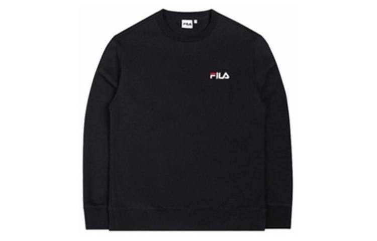 FILA Unisex Black Crewneck Pullover Sweatshirt Long Sleeve FS2POD1101X-BK