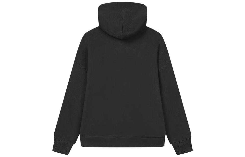 FILA Unisex Black Fleece Pullover Hoodie with Logo F11U345202F-BK 圖 3