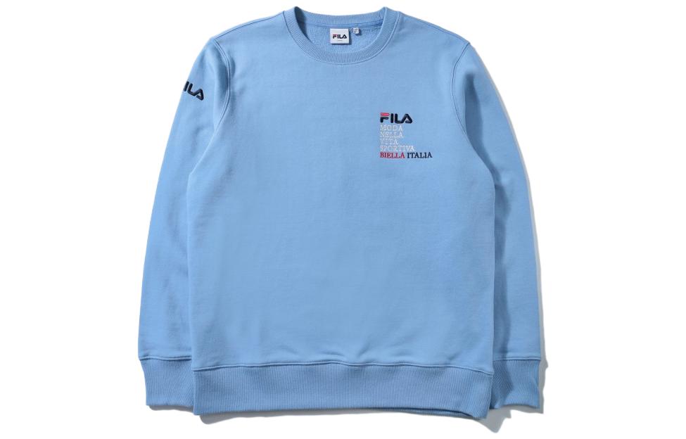 FILA Unisex Blue Crewneck Pullover Sweatshirt Casual Sportswear FS2POD1110X-MTB