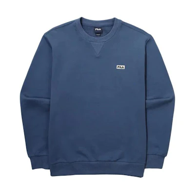 FILA Unisex Blue Long-Sleeve Logo Sweatshirt FS2POG1101X-IDB