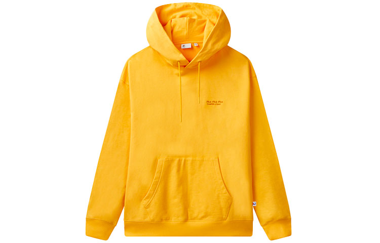 FILA Unisex Casual Fashion Hoodie Beige Yellow F71U048206FYE