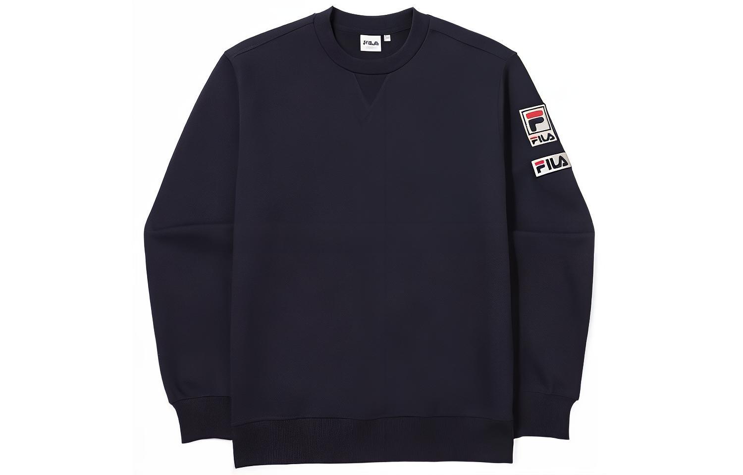 FILA Unisex Crewneck Logo Sweatshirt Blue Long Sleeve FS2POF1119X-INA