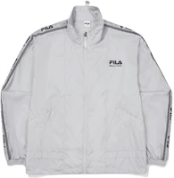 FILA Unisex Gray Zip-Up Jacket with Logo Print FS2JKF2115X-LGY FILA Unisex Gray Zip-Up Jacket with Logo Print FS2JKF2115X-LGY