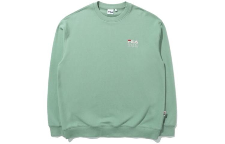 FILA Unisex Green Crewneck Logo Pullover Sweatshirt Long Sleeve FE2POD6102X-SGR
