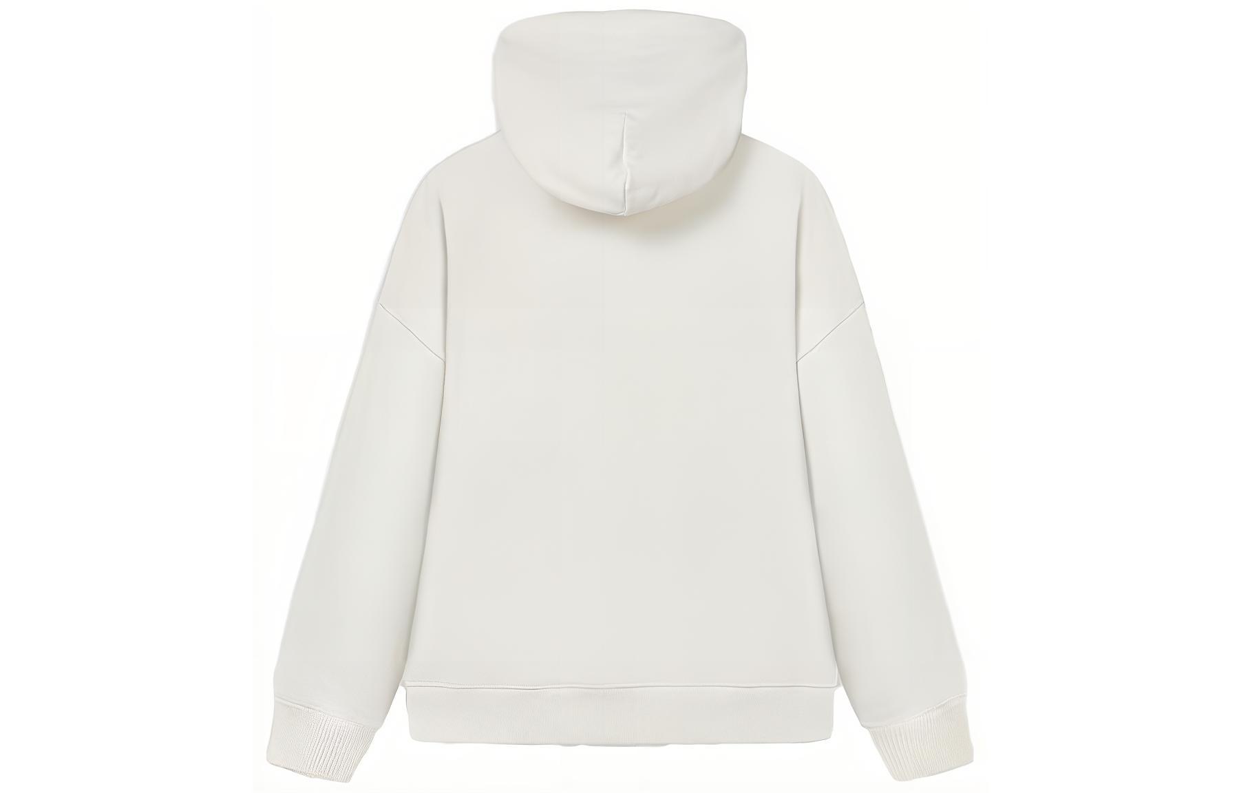 FILA Unisex Letter Logo Pullover Fleece Hoodie F11U345202F-IV 圖 3