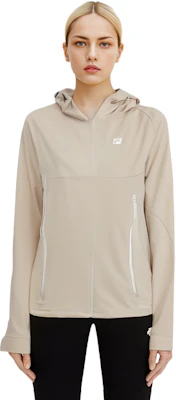 FILA Unisex Lightweight Hooded Windbreaker Jacket Beige Khaki. A11W337705F-BG Purchase FILA Unisex Lightweight Hooded Windbreaker Jacket Beige Khaki. A11W337705F-BG