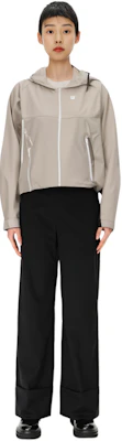 FILA Unisex Lightweight Hooded Windbreaker Jacket Beige Khaki. A11W337705F-BG 2