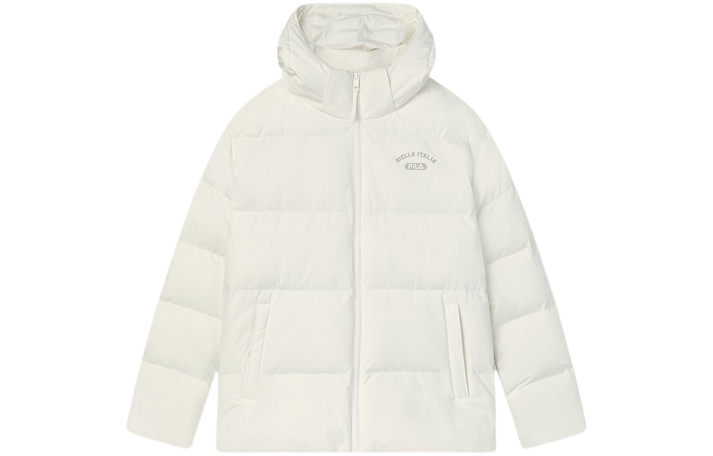 Order FILA Jaket Hoodie Unisex Logo Print Reed White. F11U349901R-IV