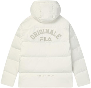 FILA Jaket Hoodie Unisex Logo Print Reed White. F11U349901R-IV Lookbook FILA Jaket Hoodie Unisex Logo Print Reed White. F11U349901R-IV