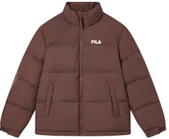FILA Unisex Logo Printed Thickened Windproof Down Jacket – Pig Liver Brown. F51U349901F-DK FILA Unisex Logo Printed Thickened Windproof Down Jacket – Pig Liver Brown. F51U349901F-DK