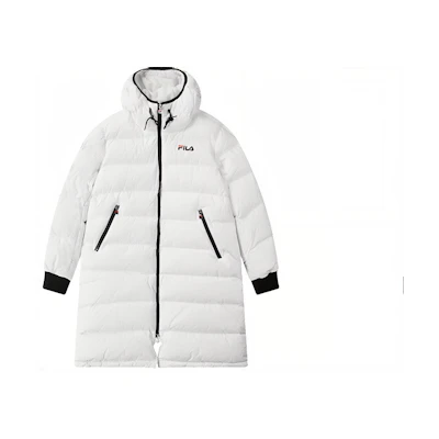 FILA Unisex Loose Casual Mid-Length Down Jacket F11U048956F-WT