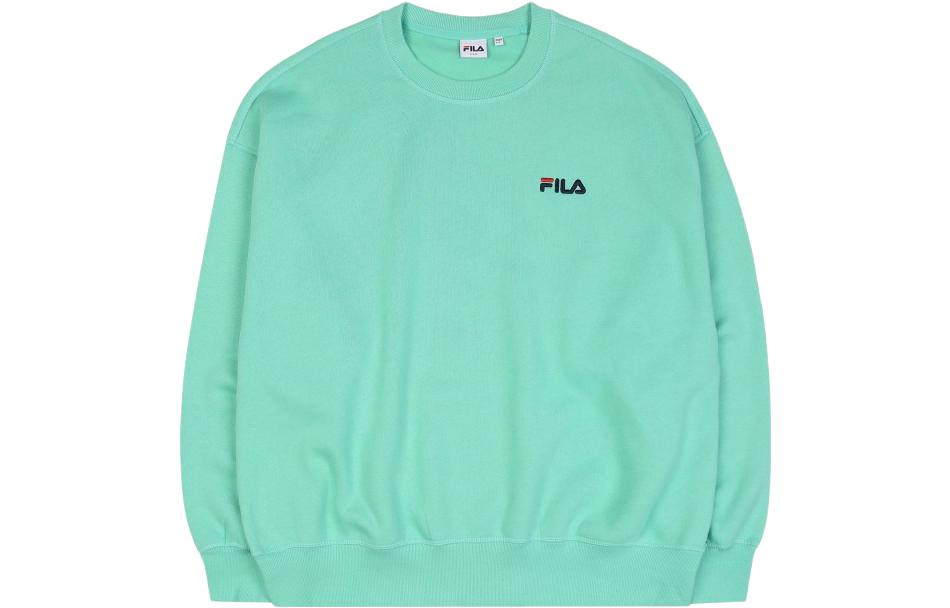 FILA Unisex Mint Green Logo Crewneck Sweatshirt - Oversized Fit FS2POC4111X-LGR
