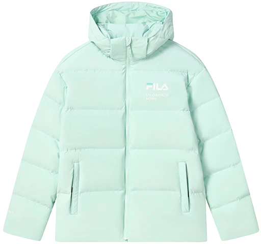 fila-unisex-nile-green-logo-hoodie-loose-fit-windproof-down-jacket-f11-u249902-flg