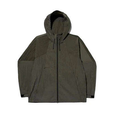 FILA Unisex Olive Green Solid Oversized Hoodie Jacket FS2JKG2204X-DKH