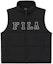 Order FILA ユニセックス オーバーサイズ ブラック ダウンベスト ロゴプリント裏地付き F51U349903FBK
