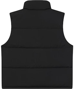 FILA ユニセックス オーバーサイズ ブラック ダウンベスト ロゴプリント裏地付き F51U349903FBK Lookbook FILA ユニセックス オーバーサイズ ブラック ダウンベスト ロゴプリント裏地付き F51U349903FBK