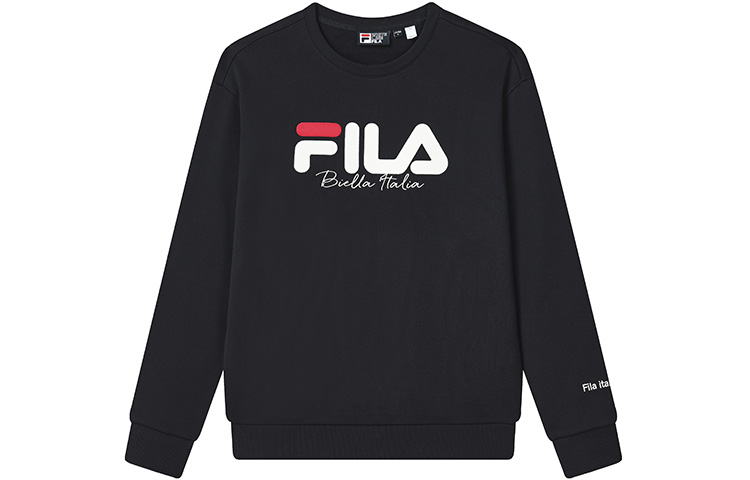 FILA Unisex Oversized Logo Knit Pullover Sweatshirt Legend Blue F11U249201F-NV