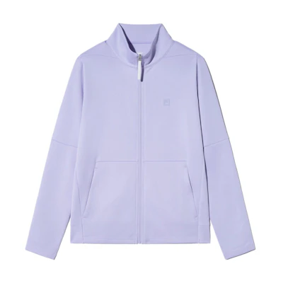 FILA Unisex Purple Solid Zip-Up Loose-Fit Utility Jacket FS2FTH1201U-LVD