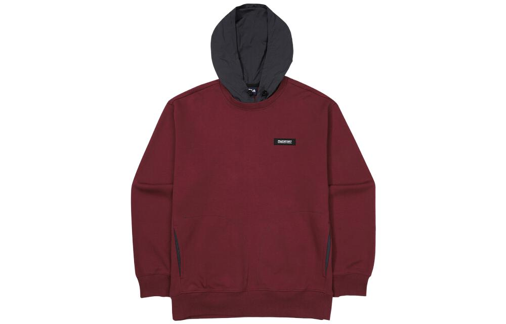 FILA Unisex Red Hoodie with Logo Print Casual Pullover Design FS2POF3131X-DPM