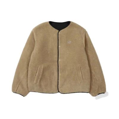 FILA Unisex Reversible Buttoned Long-Sleeve Jacket - Brown FE2PLF6101X-NBG