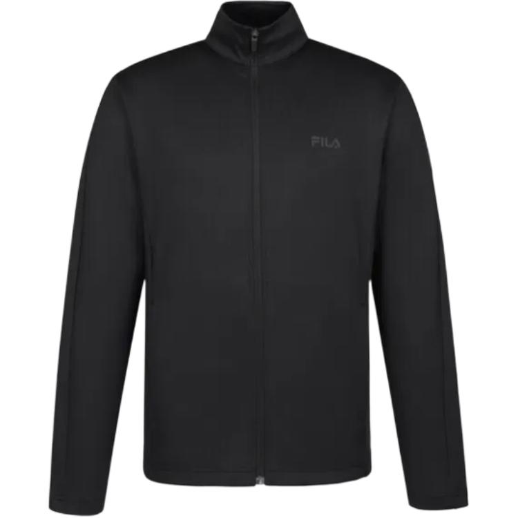 FILA Unisex Solid Black Slim Fit Zip-Up Jacket FS2FTG3202UB-LK