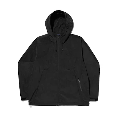 FILA Unisex Solid Color Zip-Up Hoodie Jacket Black FS2JKG2204X-BLK
