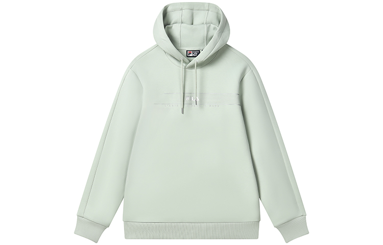 FILA Unisex Solid Letter Casual Hoodie Pullover in Willow Green F11M317201F-TQ